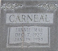 Fannie Mae <I>Parker</I> Carneal 