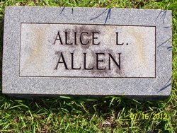 Alice Lugene <I>Harris</I> Allen 