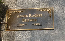 Annie Rachel <I>Cohee</I> Brewer 