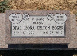 Opal Leona <I>Kelton</I> Boger 