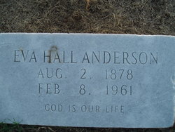 Eva <I>Hall</I> Anderson 