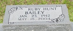 Ruby <I>Hunt</I> Bailey 