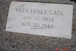 Vera <I>Lynes</I> Cade 