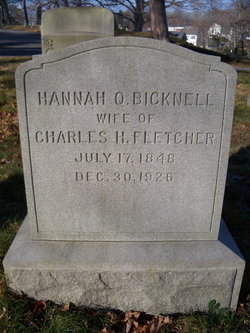 Hannah Q <I>Bicknell</I> Fletcher 