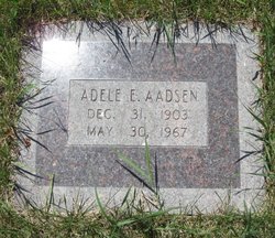 Adele E. <I>Gunderson</I> Aadsen 