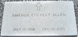 Amanda <I>Colbert</I> Allen 