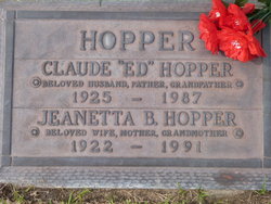 Jeanetta <I>Braun</I> Hopper 