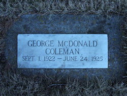 George McDonald Coleman 