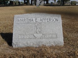 Martha Elizabeth “Mattie” <I>Bennett</I> Apperson 