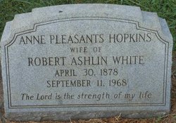 Anne Pleasants <I>Hopkins</I> White 
