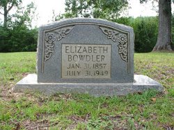 Elizabeth “Eliza” <I>Bigrig</I> Bowdler 