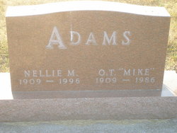 Nellie Mae <I>Thurmond</I> Adams 
