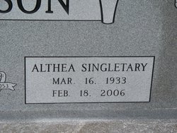 Althea Mae <I>Singletary</I> Brisson 