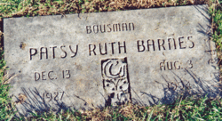 Patsy Ruth <I>Bousman</I> Barnes 