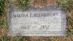 Martha E. <I>Webster</I> Blenkhorn 