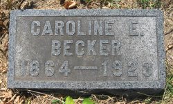 Caroline Elizabeth <I>Berg</I> Becker 