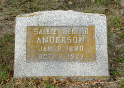 Sallie <I>Rector</I> Anderson 