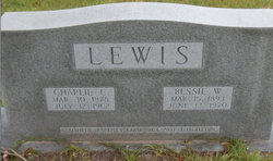 Bessie W <I>Williams</I> Lewis 