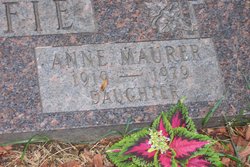 Anne <I>Ostoffie</I> Maurer 