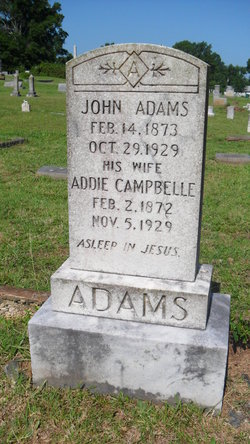Mary Addie <I>Campbelle</I> Adams 