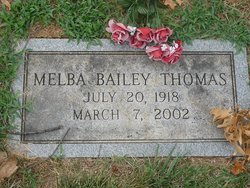 Melba Hortensia <I>Bailey</I> Thomas 