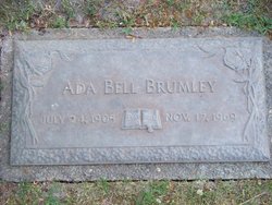 Ada Bell <I>Holt</I> Brumley 