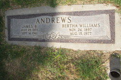 Bertha Lydia <I>Williams</I> Andrews 