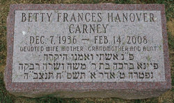 Betty Frances <I>Hanover</I> Carney 