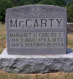 Margaret Jane <I>Radcliff</I> McCarty 