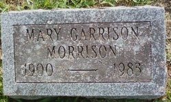 Mary <I>Garrison</I> Morrison 