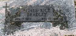 Agnes Amelia <I>Rice</I> Bradley 