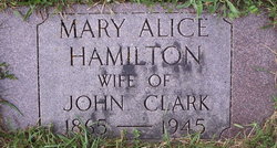 Mary Alice <I>Hamilton</I> Clark 