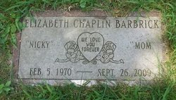 Elizabeth “Nicky” <I>Chaplin</I> Barbrick 