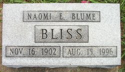 Naomi Elizabeth <I>Blume</I> Bliss 