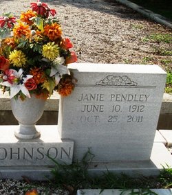 Janie <I>Pendley</I> Johnson 