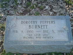 Dorothy <I>Peppers</I> Burnett 