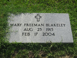 Mary Floyd <I>Freeman</I> Blakeley 