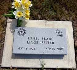 Ethel Pearl <I>Baysinger</I> Lingenfelter 
