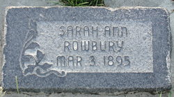 Sarah Ann Rowbury 