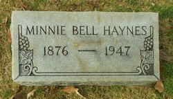 Minnie Eugene <I>Bell</I> Haynes 