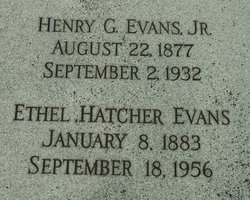 Ethel <I>Hatcher</I> Evans 