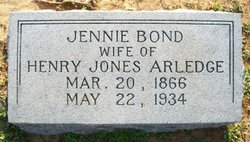 Jennie <I>Bond</I> Arledge 