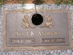 Alice Isabelle “Kit” <I>Kittredge</I> Andrews 