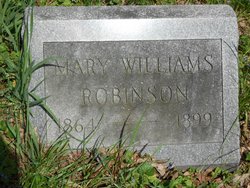 Mary <I>Williams</I> Robinson 