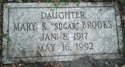 Mary Frances “Sugar” <I>King</I> Brooks 
