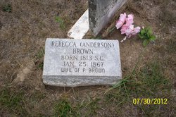 Rebecca <I>Anderson</I> Brown 