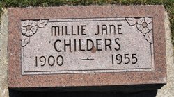 Millie Jane <I>Young</I> Childers 