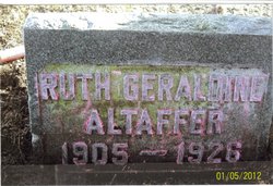 Ruth Geraldine <I>Cummins</I> Altaffer 