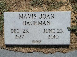 Mavis Joan “Joan” <I>Bishop</I> Bachman 