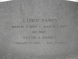 Hattie A. <I>Hammond</I> Haines 